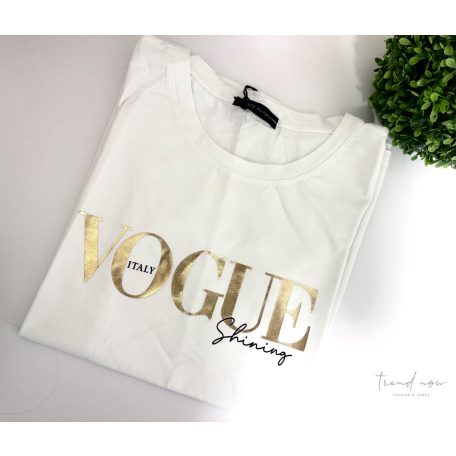 VOGUE póló (arany színű felirat)