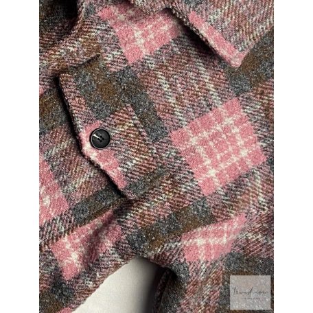 LINA kockás oversize ingkabát